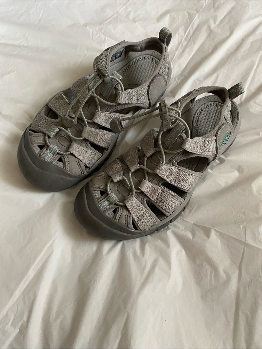 Keen Light Gray Women's Closed-Toe Outdoor Sandals